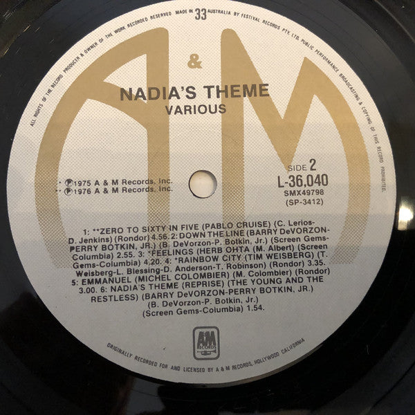 Various : Nadia's Theme (The Young And The Restless) (LP, Comp)