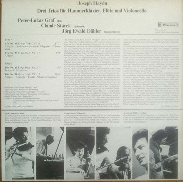 Joseph Haydn : Drei Trios (LP)