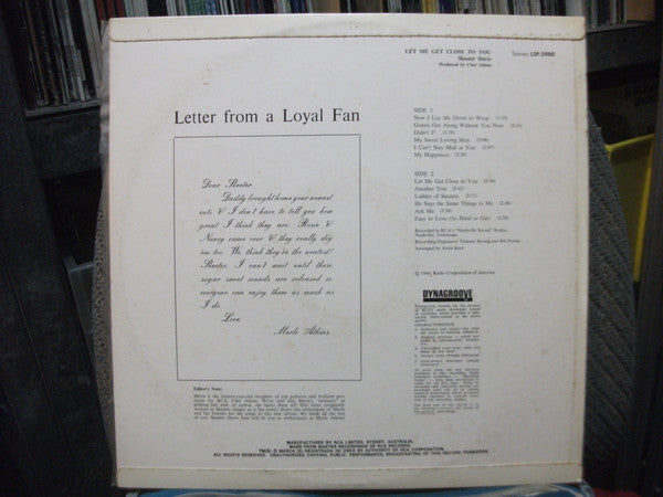 Skeeter Davis : Let Me Get Close To You (LP, Dyn)