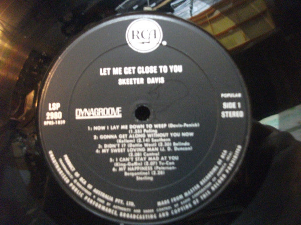 Skeeter Davis : Let Me Get Close To You (LP, Dyn)