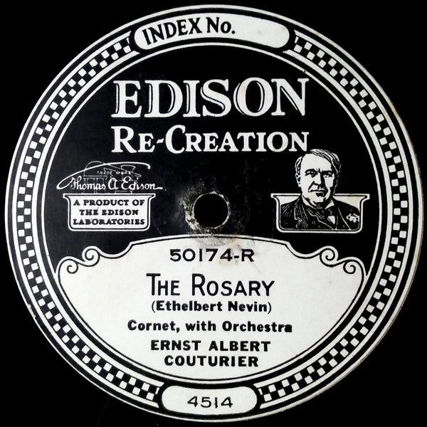 Ernst Albert Couturier : The Rosary / A Dream (Edison Disc, RP)