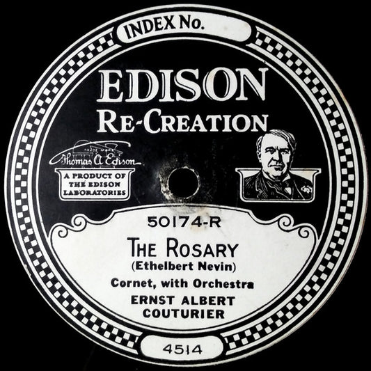 Ernst Albert Couturier : The Rosary / A Dream (Edison Disc, RP)