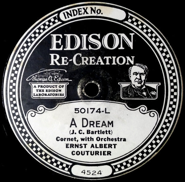 Ernst Albert Couturier : The Rosary / A Dream (Edison Disc, RP)