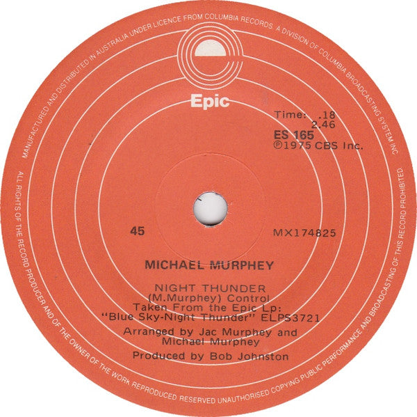 Michael Murphey* : Wildfire (7", Single)