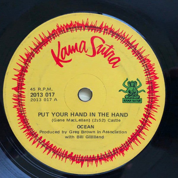 Ocean (3) : Put Your Hand In The Hand (7", Single)