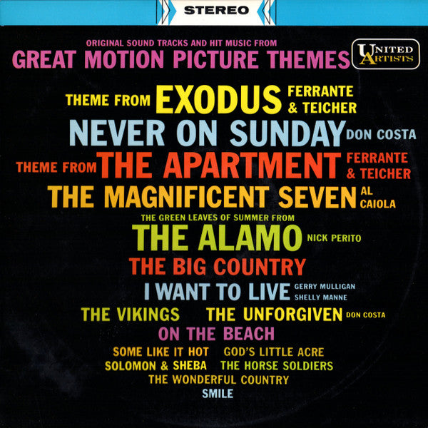 Various : Original Sound Tracks And Hit Music From Great Motion Picture Themes (LP, Album, Comp, RE)