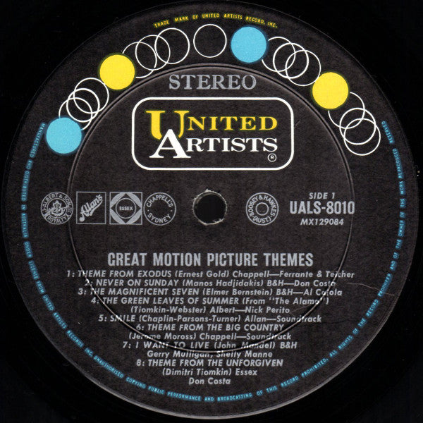 Various : Original Sound Tracks And Hit Music From Great Motion Picture Themes (LP, Album, Comp, RE)