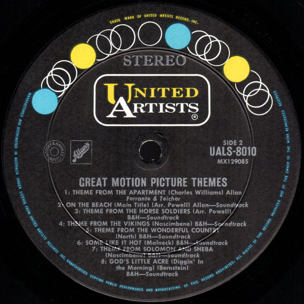 Various : Original Sound Tracks And Hit Music From Great Motion Picture Themes (LP, Album, Comp, RE)