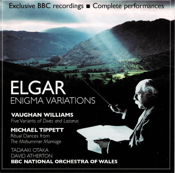 Elgar*, Vaughan Williams*, Michael Tippett*, Tadaaki Otaka, David Atherton (2), BBC National Orchestra Of Wales : Elgar Enigma Variations  (CD)