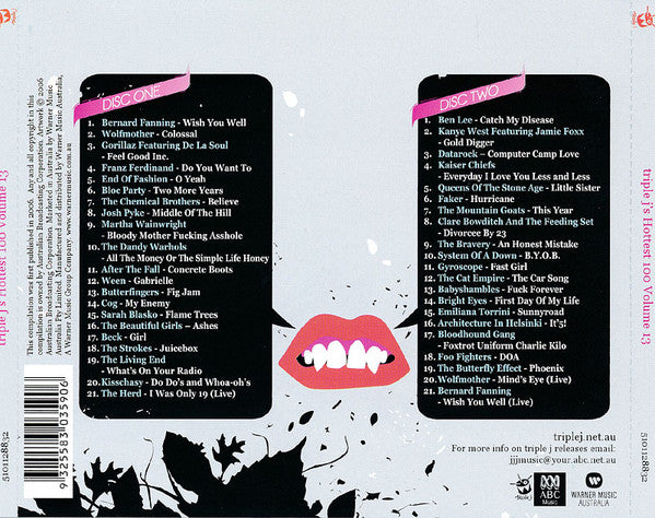 Various : Triple J's Hottest 100 Volume 13 (2xCD, Comp, Ltd)
