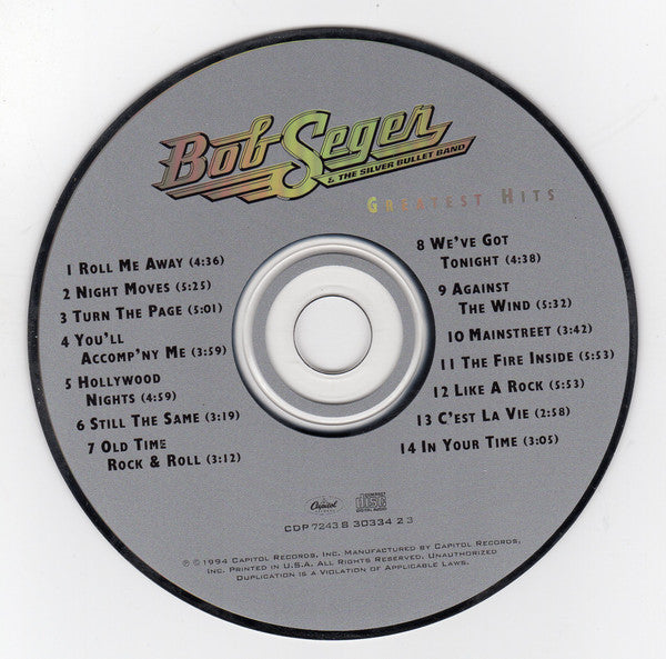 Bob Seger & The Silver Bullet Band* : Greatest Hits (CD, Comp, RE, Cin)