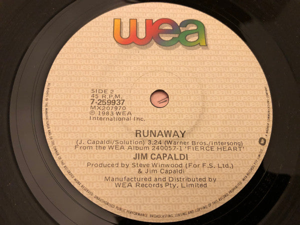 Jim Capaldi : That's Love / Runaway (7", Single)