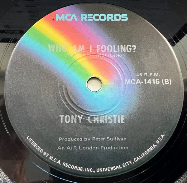 Tony Christie : Happy Birthday Baby (7", Single)