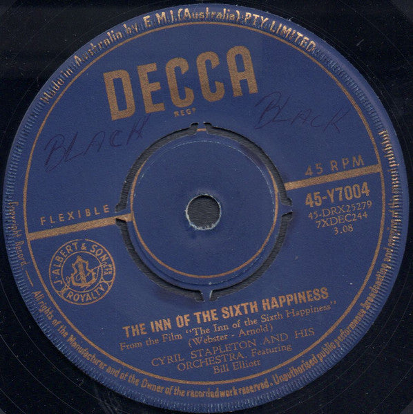 Cyril Stapleton And His Orchestra : The Children's Marching Song / The Inn Of The Sixth Happiness (7", Single)
