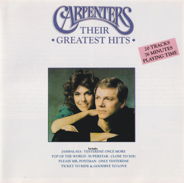 Carpenters : Their Greatest Hits (CD, Comp, RP)