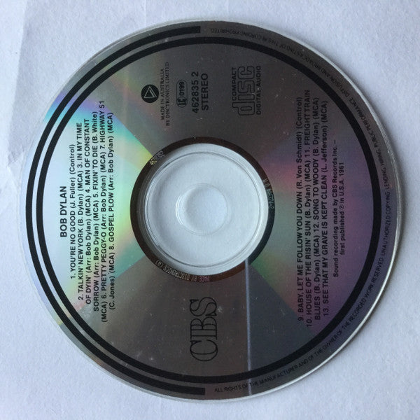 Bob Dylan : Bob Dylan (CD, Album, RE, Dis)
