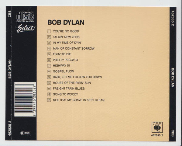 Bob Dylan : Bob Dylan (CD, Album, RE, Dis)