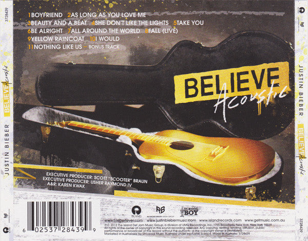 Justin Bieber : Believe Acoustic (CD, Album, Ltd)