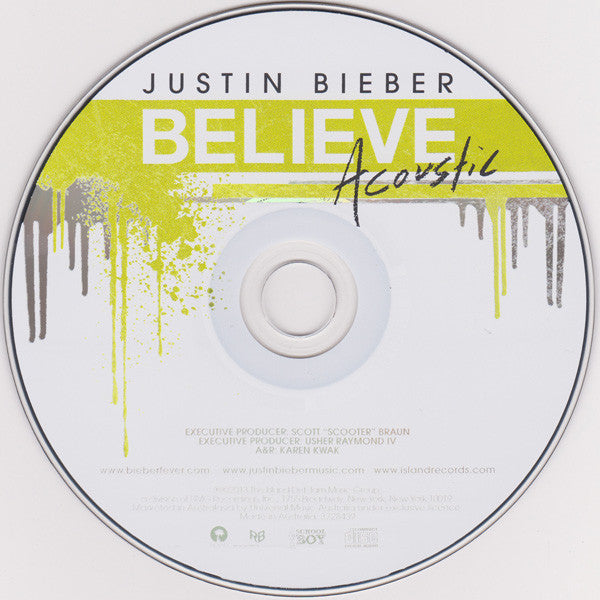 Justin Bieber : Believe Acoustic (CD, Album, Ltd)