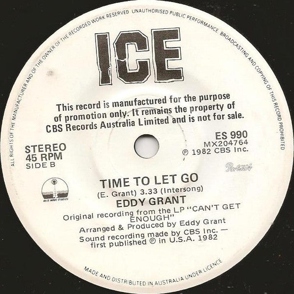 Eddy Grant : Boys In The Street (7", Single, Promo)