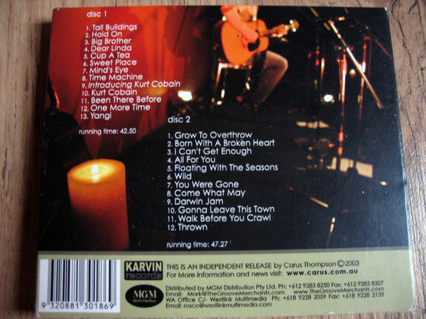 Carus Thompson : Acoustic At The Norfolk (2xCD, Album)