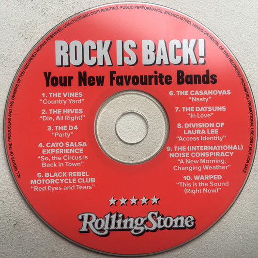 Various : Rock Is Back! (CD, Comp, Promo)
