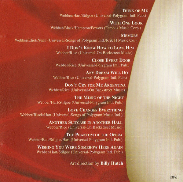 Billy Hutch (3) : The Elegance Of Andrew Lloyd Webber (CD, Album)