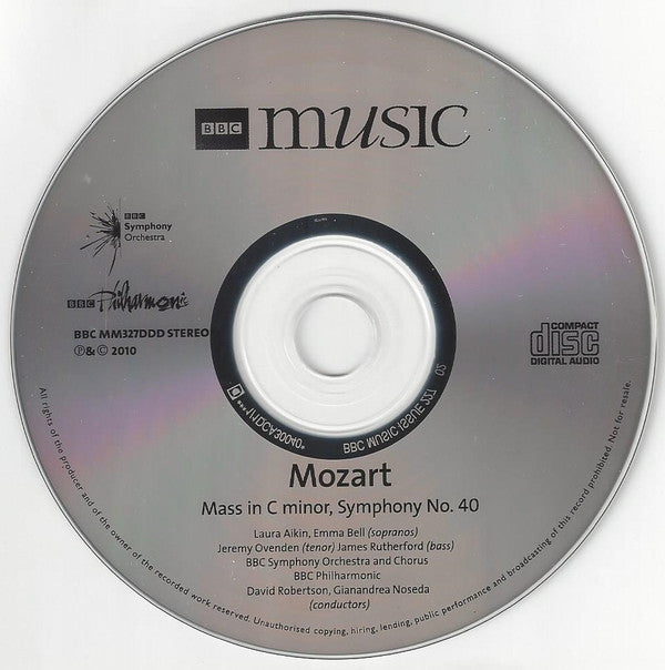 Mozart* : Mass In C Minor / Symphony No. 40 (CD, Comp)