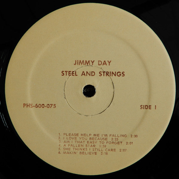Jimmy Day : Steel & Strings The Steel Guitar Artistry Of Jimmy Day (LP, Album, RE, Lim)