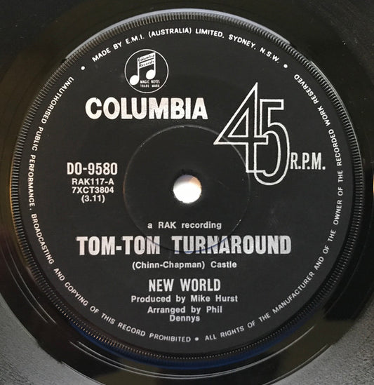 New World (3) : Tom-Tom Turnaround (7", Single)