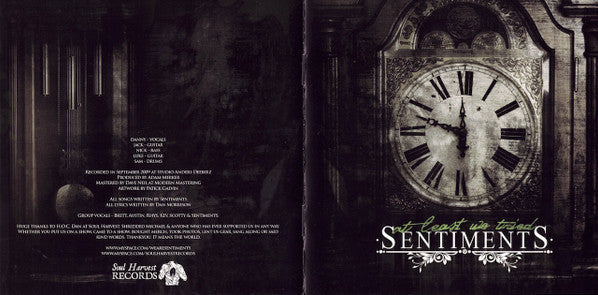 Sentiments (3) : At Least We Tried (CD, Album)