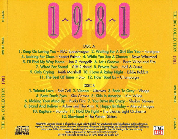 Various : The 80's Collection 1981 (2xCD, Comp)
