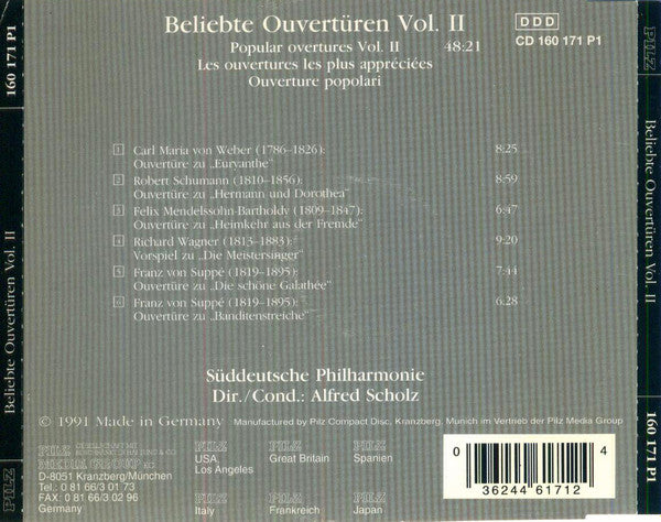 Various :  Beliebte Ouvertüren Vol. II (CD, Comp)