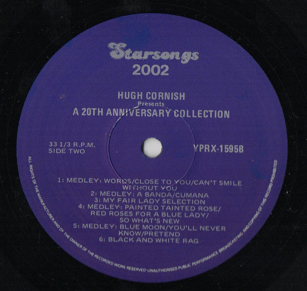 Hugh Cornish : Hugh Cornish Presents A 20th Anniversary Collection (LP, Album)