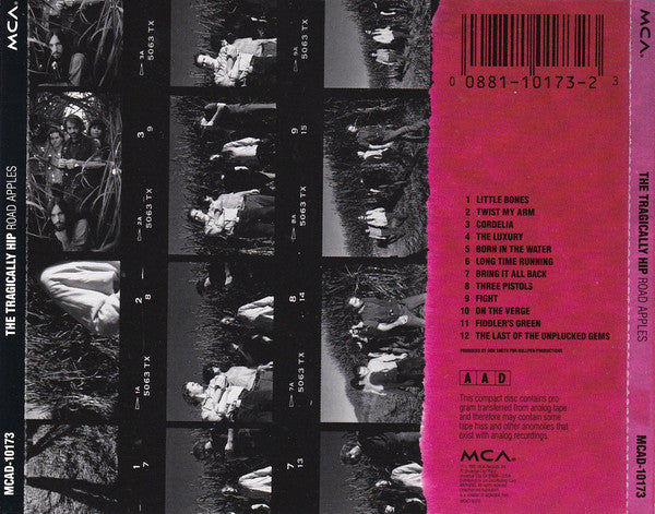 The Tragically Hip : Road Apples (CD, Album)