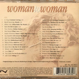 Various : Woman To Woman (2xCD, Comp)