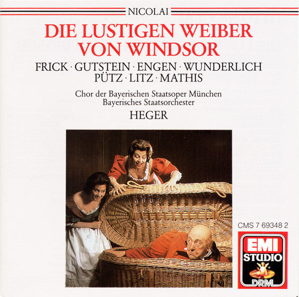 Otto Nicolai - Gottlob Frick · Ernst Gutstein · Kieth Engen · Fritz Wunderlich · Ruth-Margret Pütz · Gisela Litz · Edith Mathis · Chor Der Bayerischen Staatsoper · Bayerisches Staatsorchester, Robert Heger : Die Lustigen Weiber Von Windsor (2xCD, Album, RE, RM)
