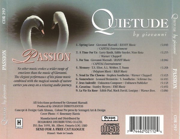 Giovanni* : Passion (CD, Album)