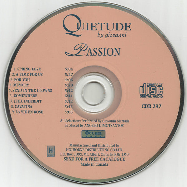 Giovanni* : Passion (CD, Album)