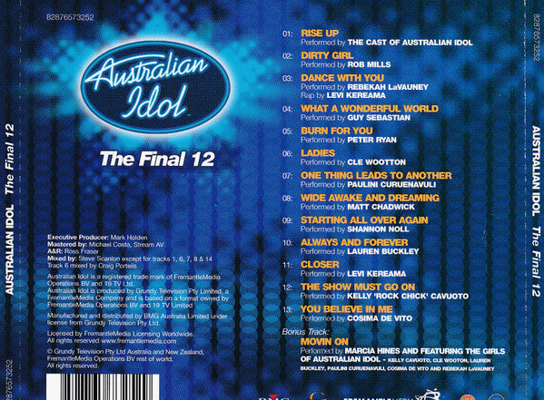 Australian Idol : The Final 12 (CD, Comp)