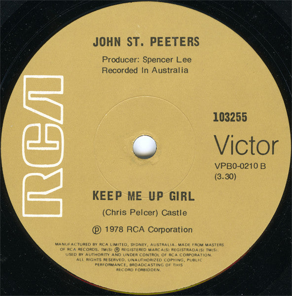 John St. Peeters : High Class Woman (7", Single)