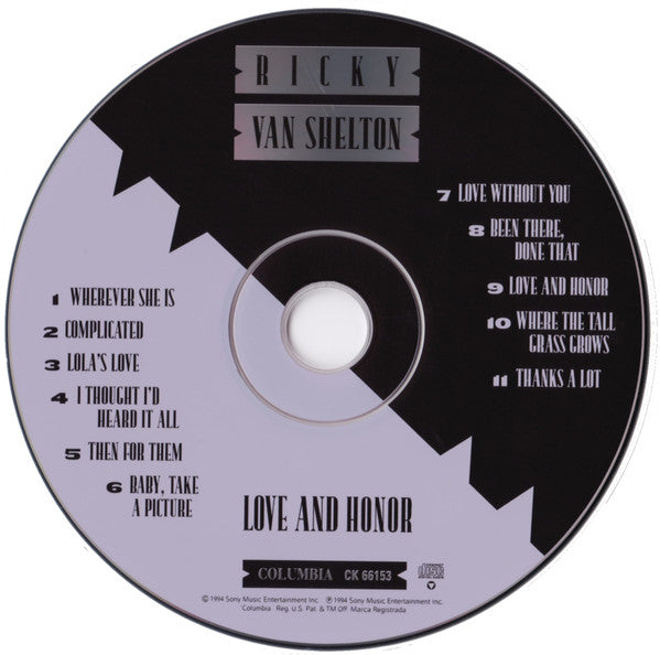Ricky Van Shelton : Love And Honor (CD, Album)