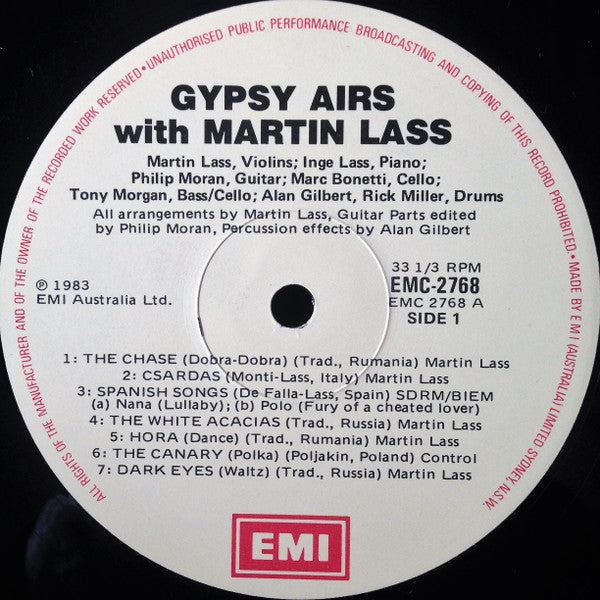 Martin Lass : Gypsy Airs (LP, Album)