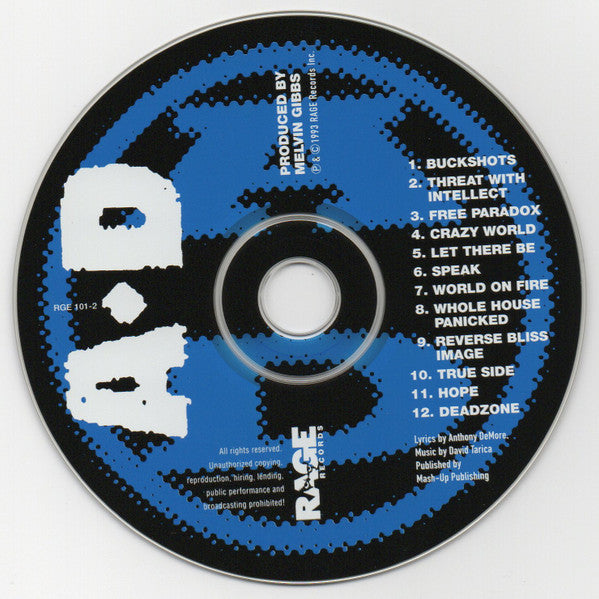 A-D : A-D (CD, Album)