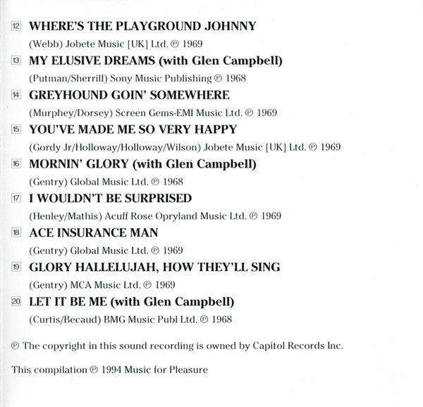 Bobbie Gentry : The Best Of Bobbie Gentry (CD, Album, Comp)