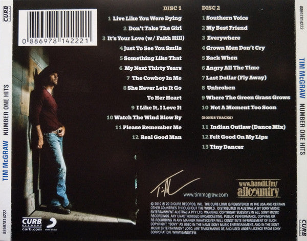 Tim McGraw : Number One Hits (2xCD, Comp)