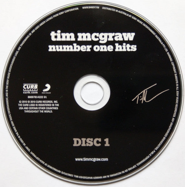 Tim McGraw : Number One Hits (2xCD, Comp)