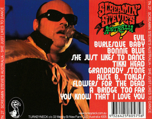 Screamin' Stevie's Australia : She Just Likes To Dance (CD, Album)