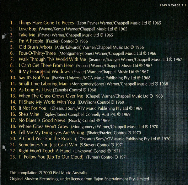 George Jones (2) : Musicor Hits 1965-71 (CD, Comp)