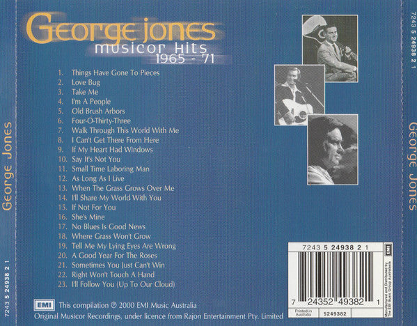 George Jones (2) : Musicor Hits 1965-71 (CD, Comp)